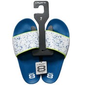 Wholesale - MEN BLUE SLIDER SPLATTER SANDALS LAYER 8 ASST SIZE C/P 18